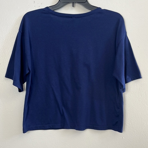 People concept top cropped blue women’s size L - Picture 2 of 6